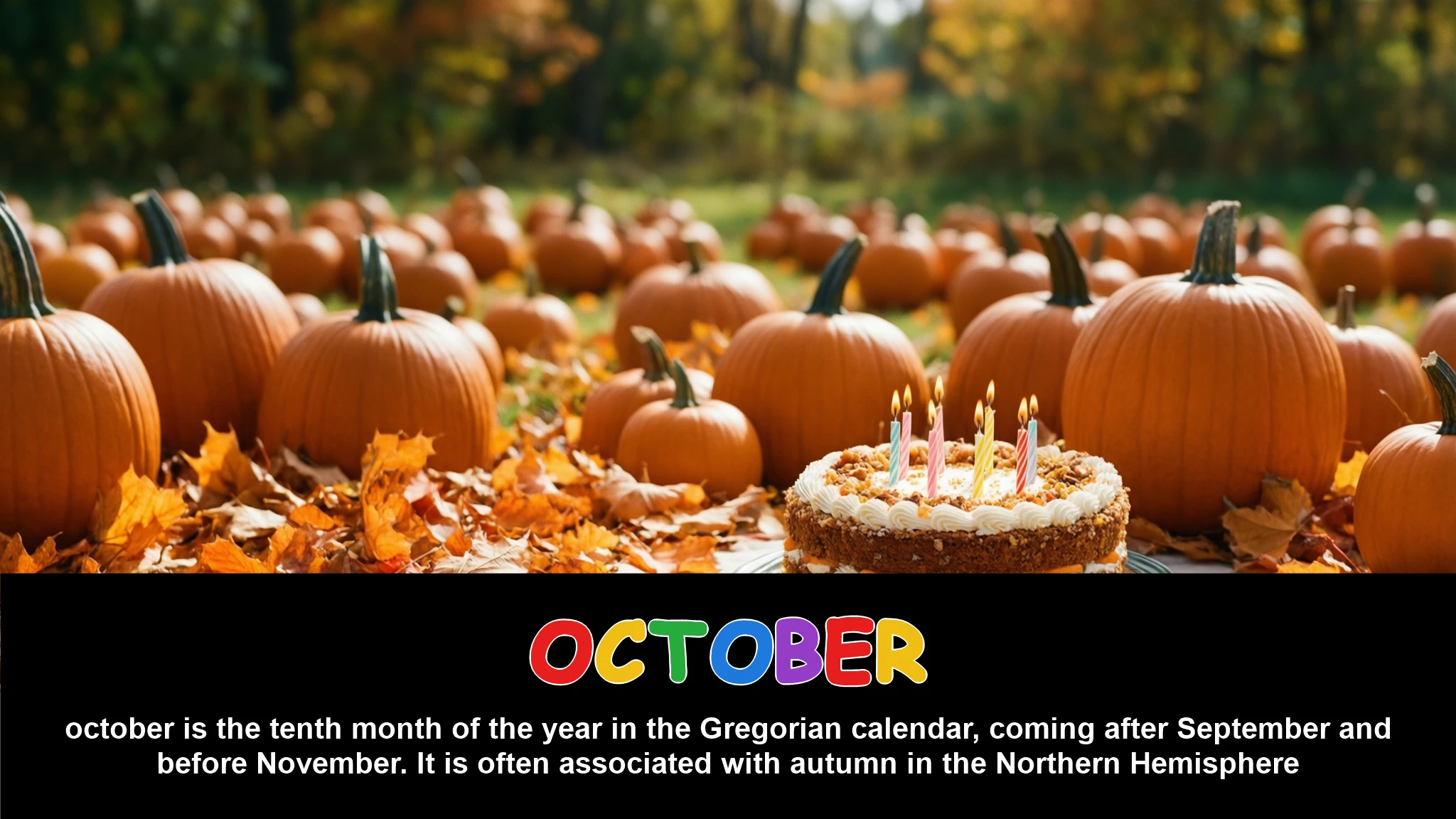 English Illustration for October